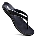 AEROTHOTIC Arch Support Slingback Flats for Women Sandals Soft Flip Flops