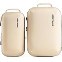 Ultralight Compression Packing Cubes for Travel, 3-Pack, Beige