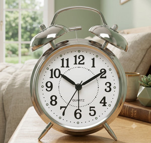 AERYS Analog White Clock