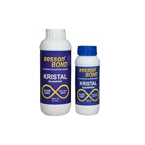 kristal top coat ultra clear epoxy resin amp hardener - 800gm