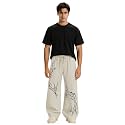 Aesthetic Flame Print Wide Leg Pants for
