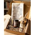 Aesthetic Gift Hamper for Women | Scented Soy Candle Gift Set with Tote Bag, Notebook & Glass Jar | Self Care Gift Box for Birthday, Anniversary, Bridesmaid | Premium Curated Gift (Coffeeholics)
