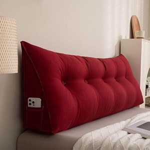 aetheric wedge pillow triangular headboard pillowbody throw pillows bed backrest reading bolster 47 x 8 x 20 inch
