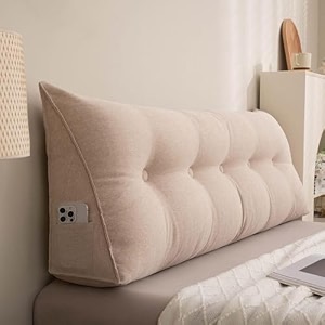 aetheric wedge pillow triangular headboard pillowbody throw pillows bed backrest reading bolster 47 x 8 x 20 inch