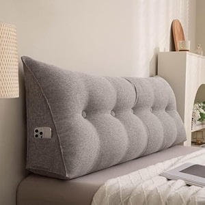 aetheric wedge pillow triangular headboard pillowbody throw pillows bed backrest reading bolster 47 x 8 x 20 inch