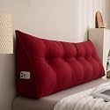 aeTHEric Wedge Pillow Triangular Headboard Pillow,Body Throw Pillows Bed Backrest Reading Bolster (47 x 8 x 20 inch)