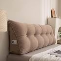 aeTHEric Wedge Pillow Triangular Headboard Pillow,Body Throw Pillows Bed Backrest Reading Bolster (47 x 8 x 20 inch)