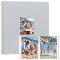 Aevdor 11x14 Photo Album and Art Portfolio, 64 Photos, Linen Cover, Grey
