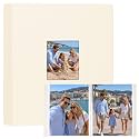Aevdor 11x14 Photo Album and Art Portfolio, 64 Photos, Linen Cover, Beige