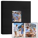 Aevdor 11x14 Photo Album and Art Portfolio, 64 Photos, Linen Cover, Black