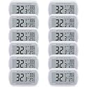 AEVETE 12 Pack Waterproof Digital Refrigerator Thermometer for Freezer Room