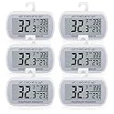 AEVETE 6 Pack Waterproof Digital Refrigerator Freezer Thermometer Large LCD