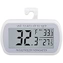 AEVETE Waterproof Digital Refrigerator Freezer Thermometer Large LCD