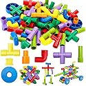 AEXONIZ TOYS Plastic Pipe Building Blocks - 165Pcs, Multicolor Bulk Plastic Educational Making Sweet Home Smart City Building Block for Indoor, Outdoor for Kids
