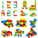 AEXONIZ TOYS Plastic Star Links Building Blocks - 200Pcs, Multicolor Bulk Plastic Educational Making Sweet Home Smart City Building Block for Indoor, Outdoor for Kids