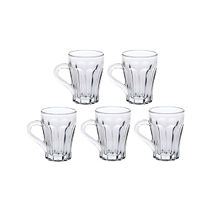 afast clear glass coffee amp tea cupmug 100 ml enjoy your drink in style 7 x 95 x 95 cm pack of 5