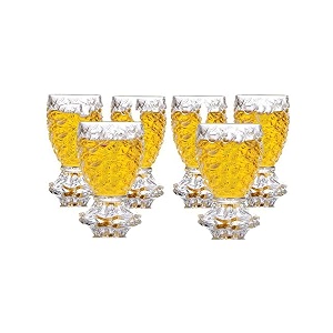 afast clear shot glasses add fun and style to every celebration and toast enjoy your party capacity- 140 mlpack of 6 size- 7 x 7 x 11 cm
