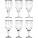 AFAST Beautiful Water/Juice Glasses for Memorable Moments, Capacity:- 180 Ml, Pack of 6, Size:- 6 X 6 X 13.5 CM