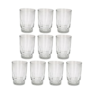 afast clear elegance timeless glass designs for every occasion 200 ml capacity pack of 10 size 10 x 7 x 7 cm
