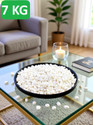 AFAST White Marble Pebbles for Plants Vase Aquarium Garden Decorative Use Polished Asymmetrical Marble Pebbles