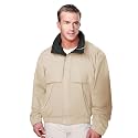 AFC Men's Poplin Jacket Concealed Hood Water Resistant Coat Big &amp; Tall Sizes