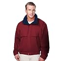 AFC Men's Poplin Jacket Concealed Hood Water Resistant Coat Big &amp; Tall Sizes