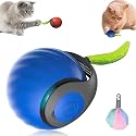 Pet Intelligent Rolling, Interactive Cat Toys, Activity Rolling Ball for Dogs, Motion Activated Automatic Moving, Electric Cat Toy Ball Rechargeable for Large Small Dogs Blue