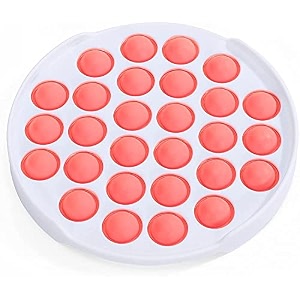 aferelle pop it fidget toys push pop bubble fidget sensory toys silicon satisfying relaxing toys simple dimple fidget toys for kids girls boys adults orange round hard board