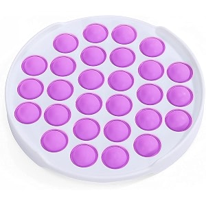 aferelle pop it fidget toys push pop bubble fidget sensory toys silicon satisfying relaxing toys simple dimple fidget toys for kids girls boys adults purple round hard board