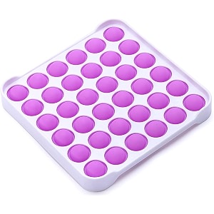 aferelle pop it fidget toys push pop bubble fidget sensory toys silicon satisfying relaxing toys simple dimple fidget toys for kids girls boys adults purple square hard board
