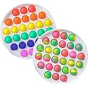 AFERELLE Pop It Fidget Toys, Push pop Bubble Fidget Sensory Toys, Silicon Satisfying Relaxing Toys, Simple dimple Fidget Toys for Kids Girls Boys Adults (Combo A1, Hard Board)