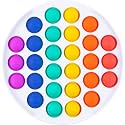 AFERELLE Pop It Fidget Toys, Push pop Bubble Fidget Sensory Toys, Silicon Satisfying Relaxing Toys, Simple dimple Fidget Toys for Kids Girls Boys Adults (Combo H, Medium)