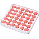 AFERELLE Pop It Fidget Toys, Push pop Bubble Fidget Sensory Toys, Silicon Satisfying Relaxing Toys, Simple dimple Fidget Toys for Kids Girls Boys Adults (Orange Square, Hard Board)