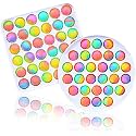 AFERELLE Pop It Fidget Toys, Push pop Bubble Fidget Sensory Toys, Silicon Satisfying Relaxing Toys, Simple dimple Fidget Toys for Kids Girls Boys Adults (Combo A2, Hard Board)