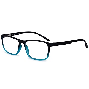 gold series zero power unisex rectangular computer glasses blue ray cut technology for eye protection clear vision 53 mm medium