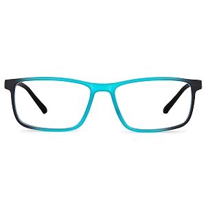 gold series zero power unisex rectangular computer glasses blue ray cut technology for eye protection clear vision 53 mm medium