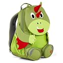 Affenzahn Dinosaur Backpack for Kids, 3-5 Yrs Old - Water-Repellent Toddler Backpack for Daycare &amp; Preschool - Cute Bookbag for Girls &amp; Boys with Functional Pull-Out Tongue - Does Not Fit an A4 Folder