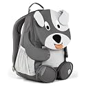 Affenzahn Dog Backpack for Kids, 3-5 Yrs Old - Water-Repellent Toddler Backpack for Daycare &amp; Preschool - Cute Bookbag for Girls &amp; Boys with Functional Pull-Out Tongue - Does Not Fit an A4 Folder