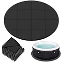 AFFLUENT 77" EVA Hot Tub Mat &amp; Pad for Inflatable Tubs - 1/4" 6MM Thickened Non-Slip Outdoor/Indoor Protective Mat, Waterproof Durable Inflatable Hot Tub Accessories, Easy Clean (Black)