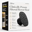 Afina Filtered Shower Head, High Pressure Rainfall (Matte Black)