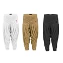 AFIYA Cotton Patiala Pant 3 colours(White,Brown,Black) Pack of 3