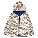 Aflyko Boys Fleece Coat Blue Zip-Up Hoodie Girls Outerwear Kids Hooded Jacket
