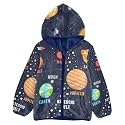 Aflyko Boys Fleece Coat Blue Zip-Up Hoodie Girls Outerwear Kids Hooded Jacket