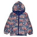 Aflyko Boys Fleece Coat Blue Zip-Up Hoodie Girls Outerwear Kids Hooded Jacket