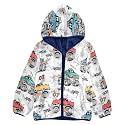 Aflyko Boys Fleece Coat Blue Zip-Up Hoodie Girls Outerwear Kids Hooded Jacket