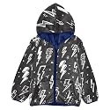 Aflyko Boys Fleece Coat Blue Zip-Up Hoodie Girls Outerwear Kids Hooded Jacket