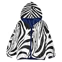 Aflyko Boys Fleece Coat Blue Zip-Up Hoodie Girls Outerwear Kids Hooded Jacket