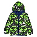 Aflyko Boys Fleece Coat Blue Zip-Up Hoodie Girls Outerwear Kids Hooded Jacket