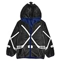 Aflyko Boys Fleece Coat Blue Zip-Up Hoodie Girls Outerwear Kids Hooded Jacket