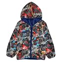 Aflyko Boys Fleece Coat Blue Zip-Up Hoodie Girls Outerwear Kids Hooded Jacket